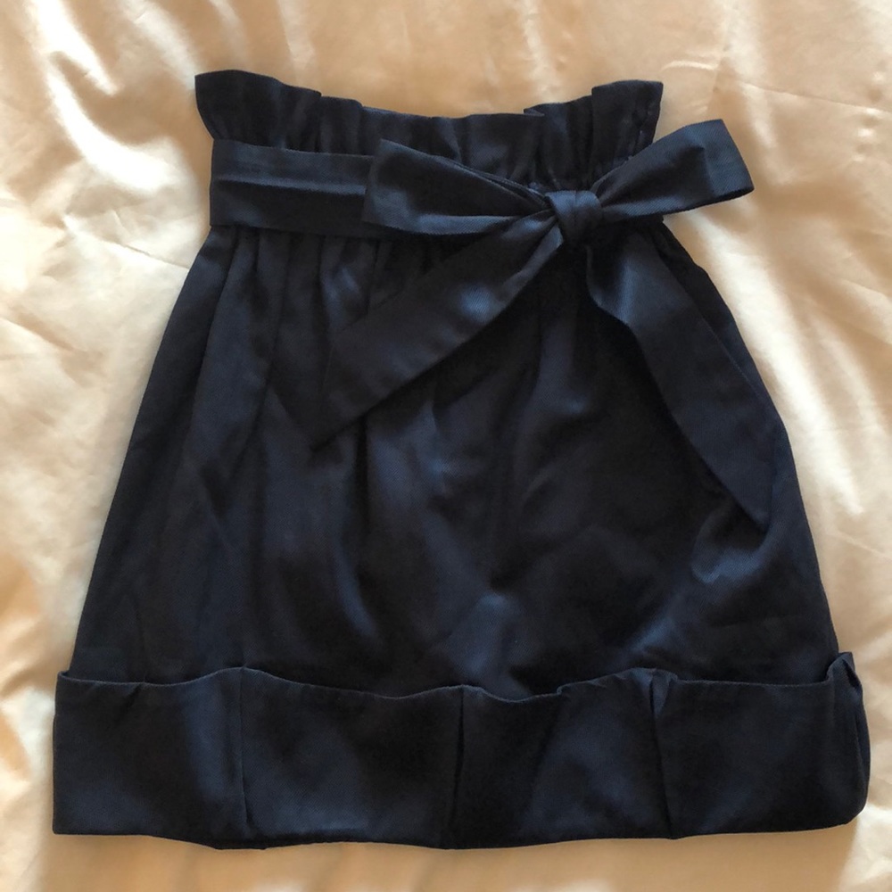 Navy BCBGeneration Skirt with Bow